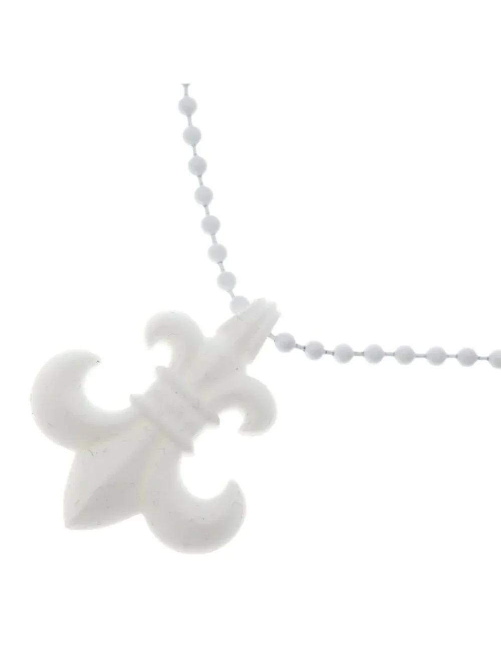 Chrome Hearts Rubber BS Fluer Flare Silicone Necklace White